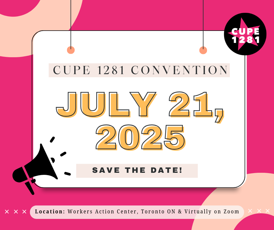 Annual Convention @ Workers Action Center
